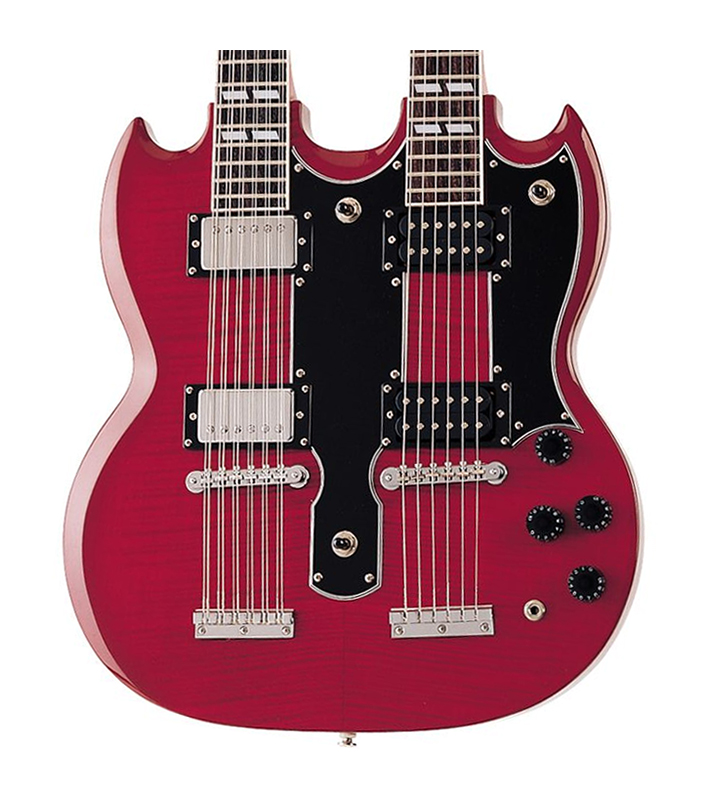 Epiphone Ltd Ed G1275 Double Neck Electric Guitar, Cherry (NEW) eBay