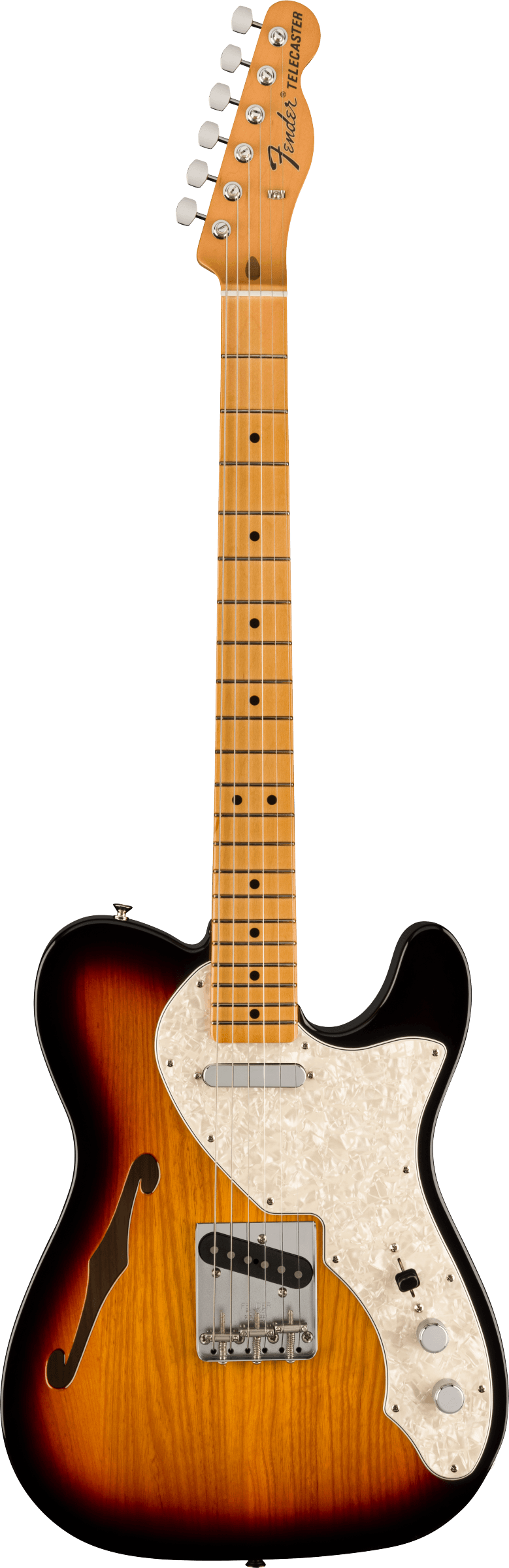 Fender Vintera II 60s Telecaster Thinline, 3-Color Sunburst, Maple (NEW)