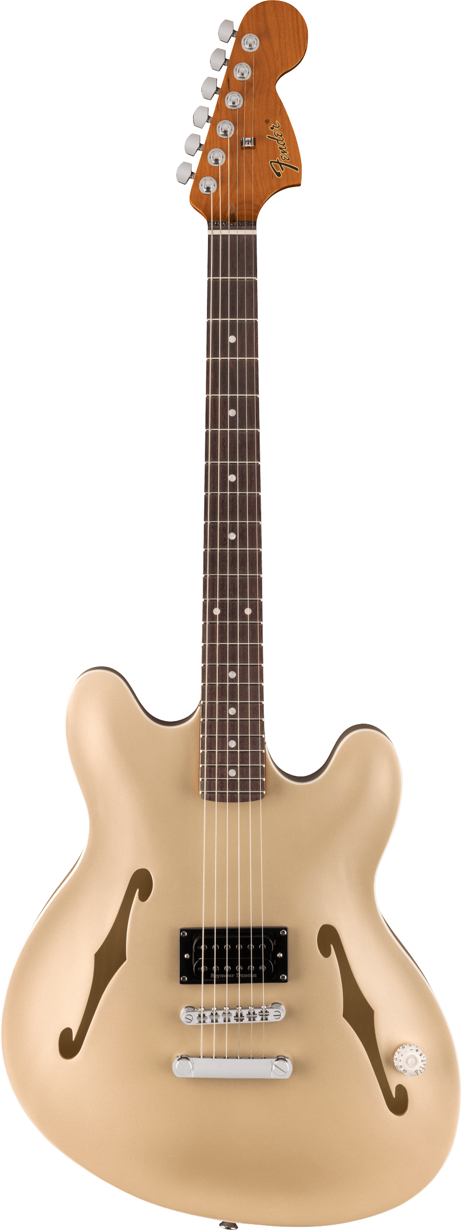 Fender Tom DeLonge Starcaster, Rosewood Fingerboard, Satin Shoreline Gold (NEW)
