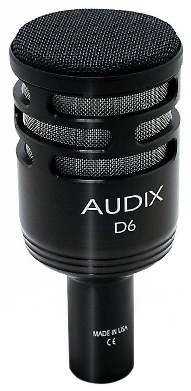 Audix D6 Dynamic Kick Drum Microphone (NEW)