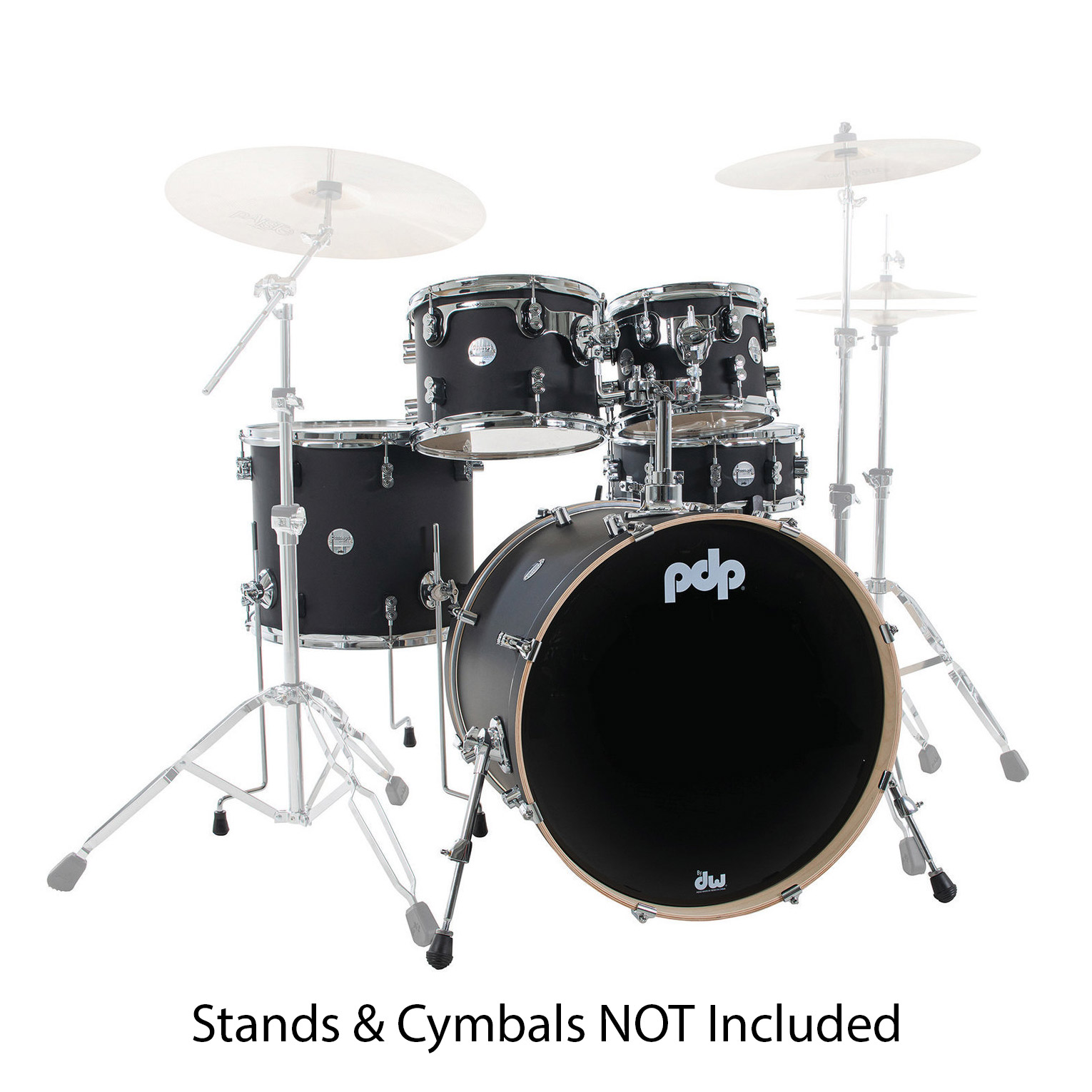 PDP Concept Maple CM5 Series 22 Inch Shell Pack in Satin Black (PRE-OWNED)