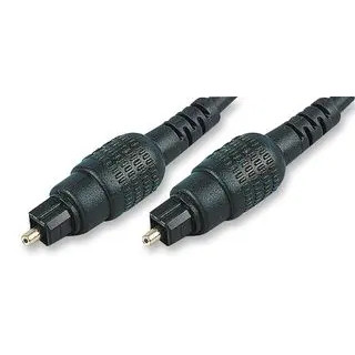 TOSLink ADAT Optical Audio Lead with 4mm Cable, 2m Black (NEW)