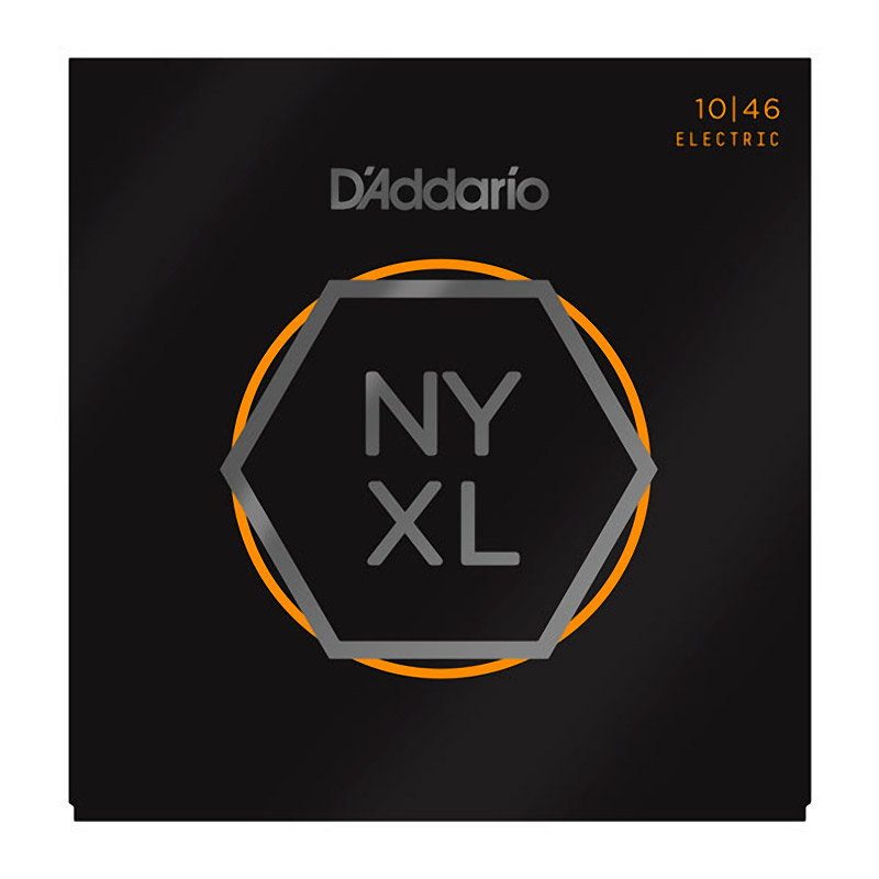 D'Addario NYXL1046 Nickel Wound Electric Guitar Strings, Regular Light 10-46