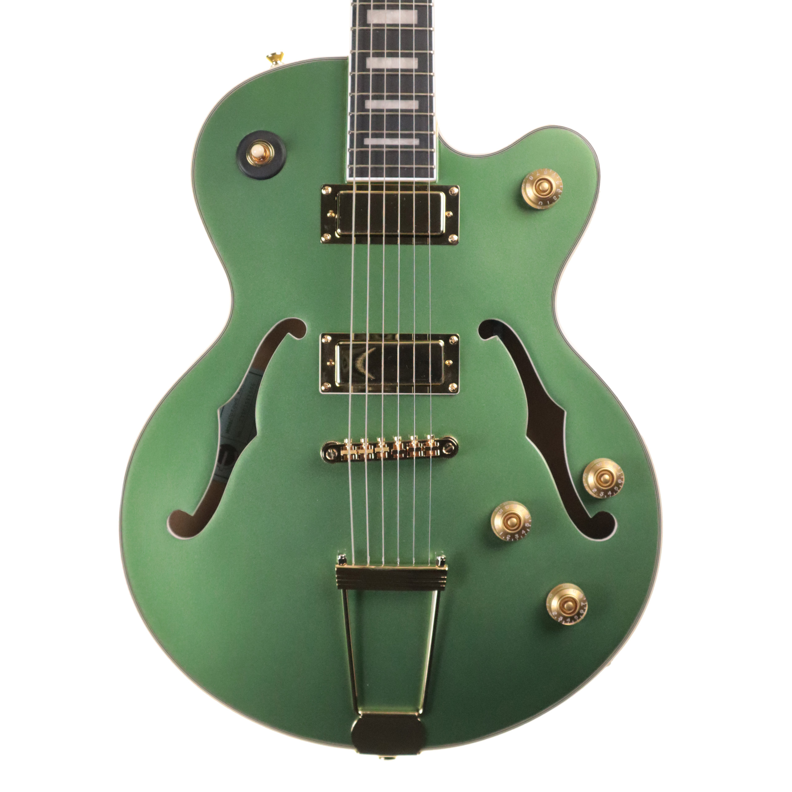 Epiphone Uptown Kat ES Electric Guitar, Emerald Green Metallic (NEW)