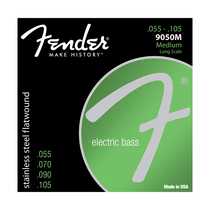 Fender 9050m Stainless Flatwound 55-105 Bass Guitar Strings (NEW)