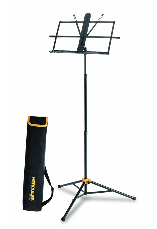 Hercules BS118BB Sheet Music Stand With EZ Grip And Carry Bag (NEW)