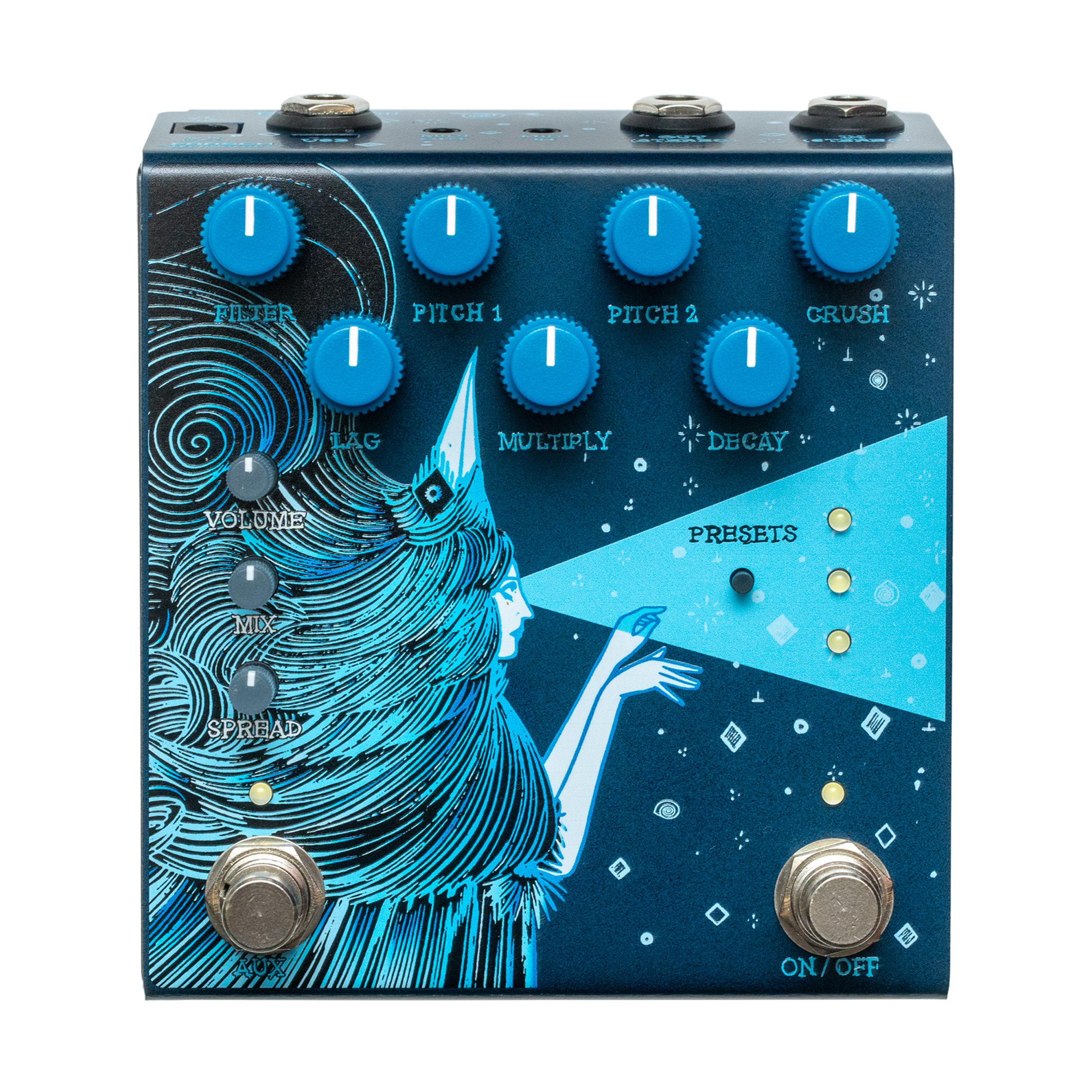 Old Blood Noise Endeavors Dark Star Stereo Soundscape Reverb Effects Pedal (NEW)