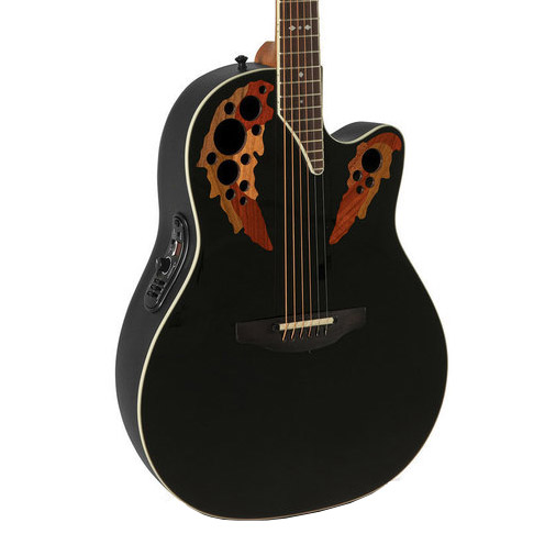 Ovation Pro Series 2778AX-5-G Electro Acoustic Guitar, Black (NEW)