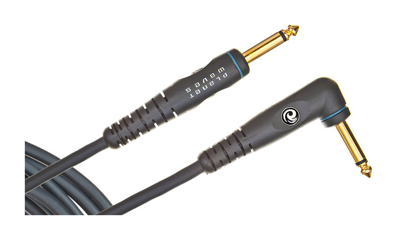 Planet Waves PW-GRA-10 Custom Series 10ft Instrument Cable, Right Angled Jack