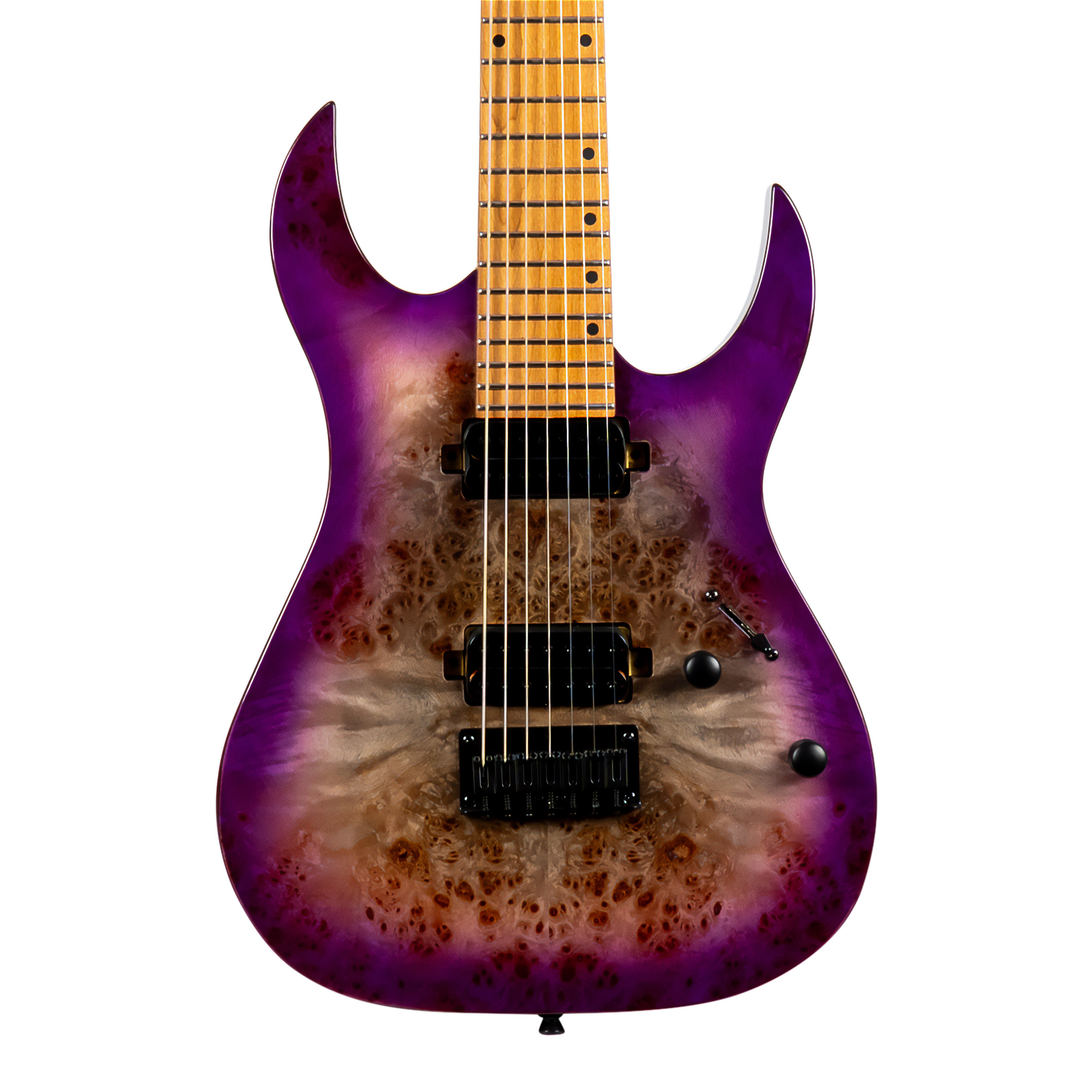 Spira S-457 TPP 7-String Electric Guitar, Transparent Purple (NEW)