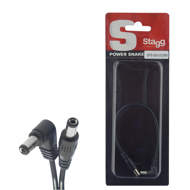 Stagg SPS-020-DCMM 20 cm Male to Male DC Power Cable (NEW)