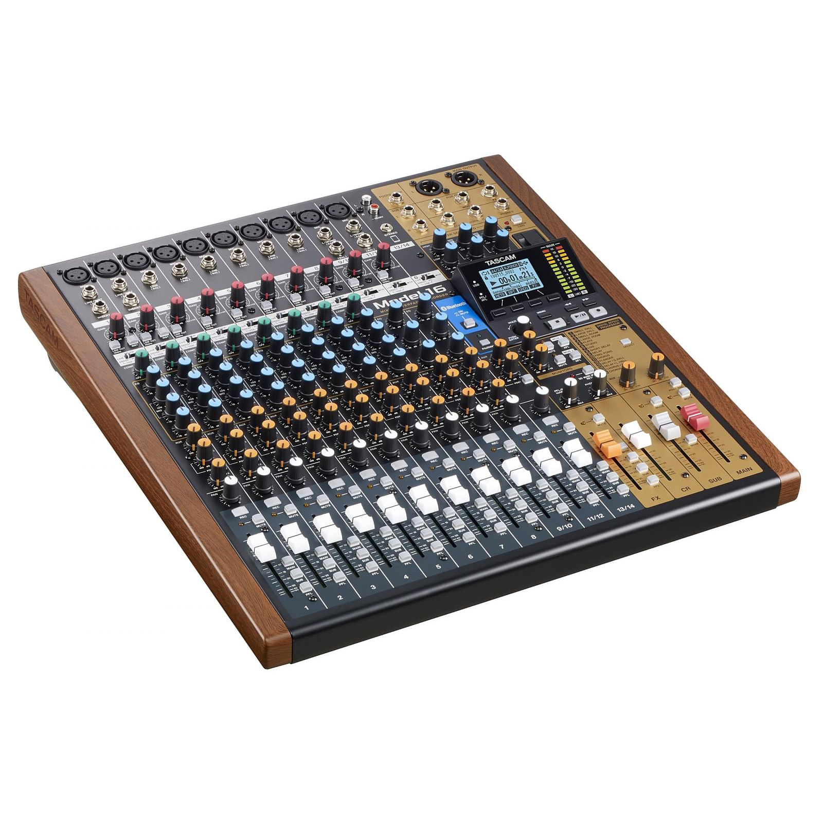 Tascam Model 16 Multitrack Recorder with Integrated USB Audio Interface 